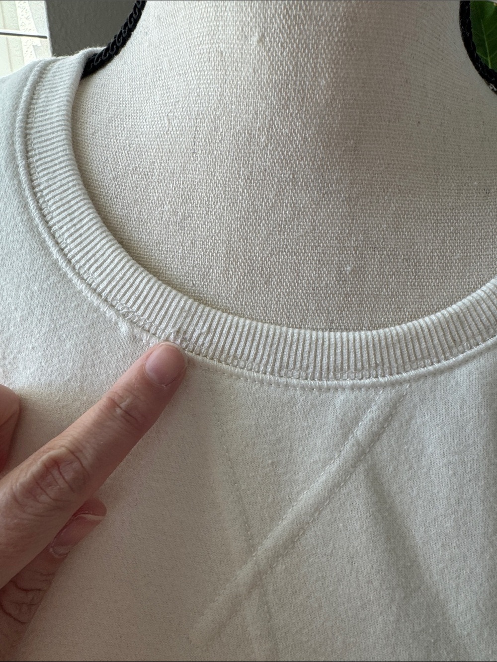 Rebecca Minkoff Janine Puff Cream Crewneck Sweatshirt - Picture 9 of 9
